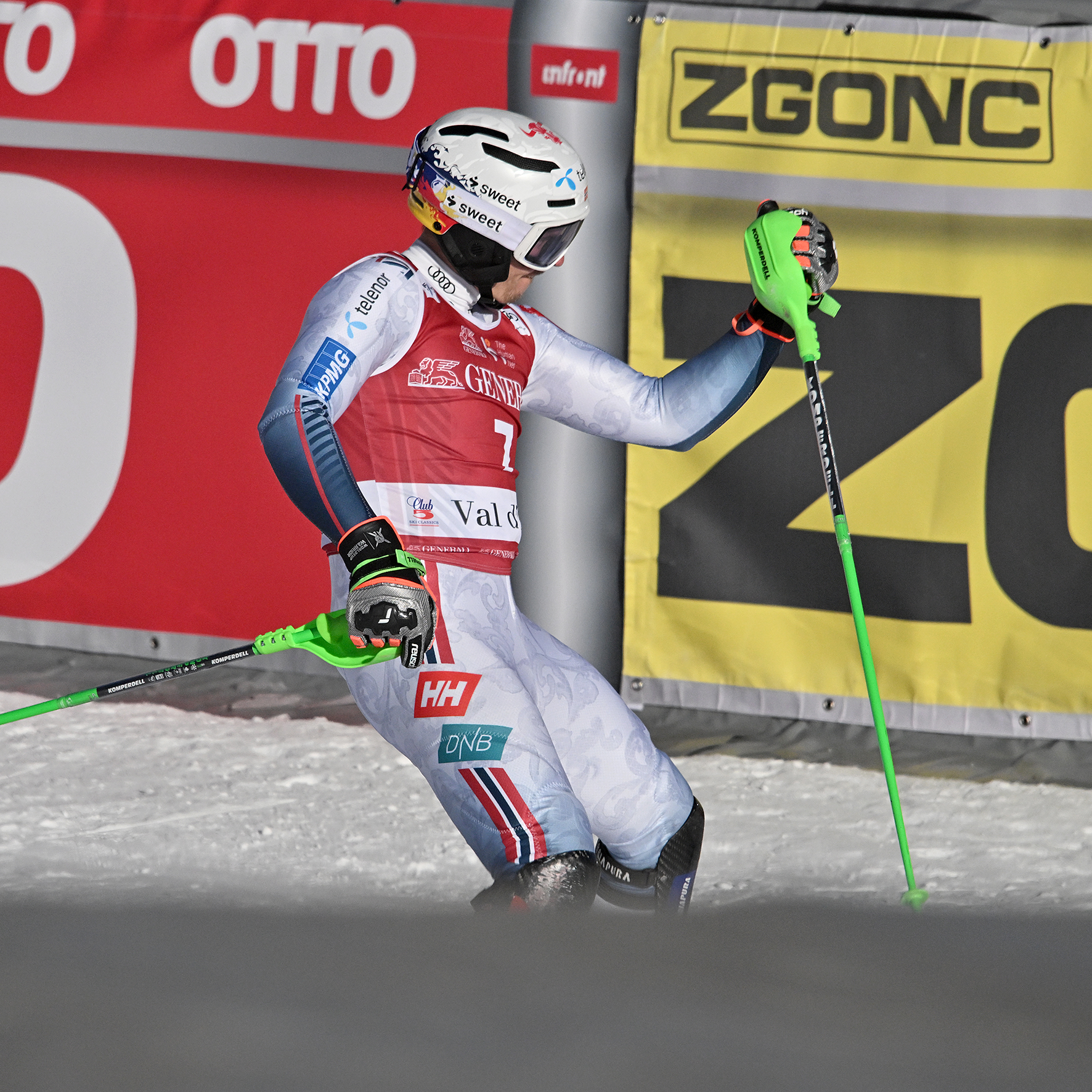 Henrik KRISTOFFERSEN Henrik KRISTOFFERSEN au slalom de Val d'Isère