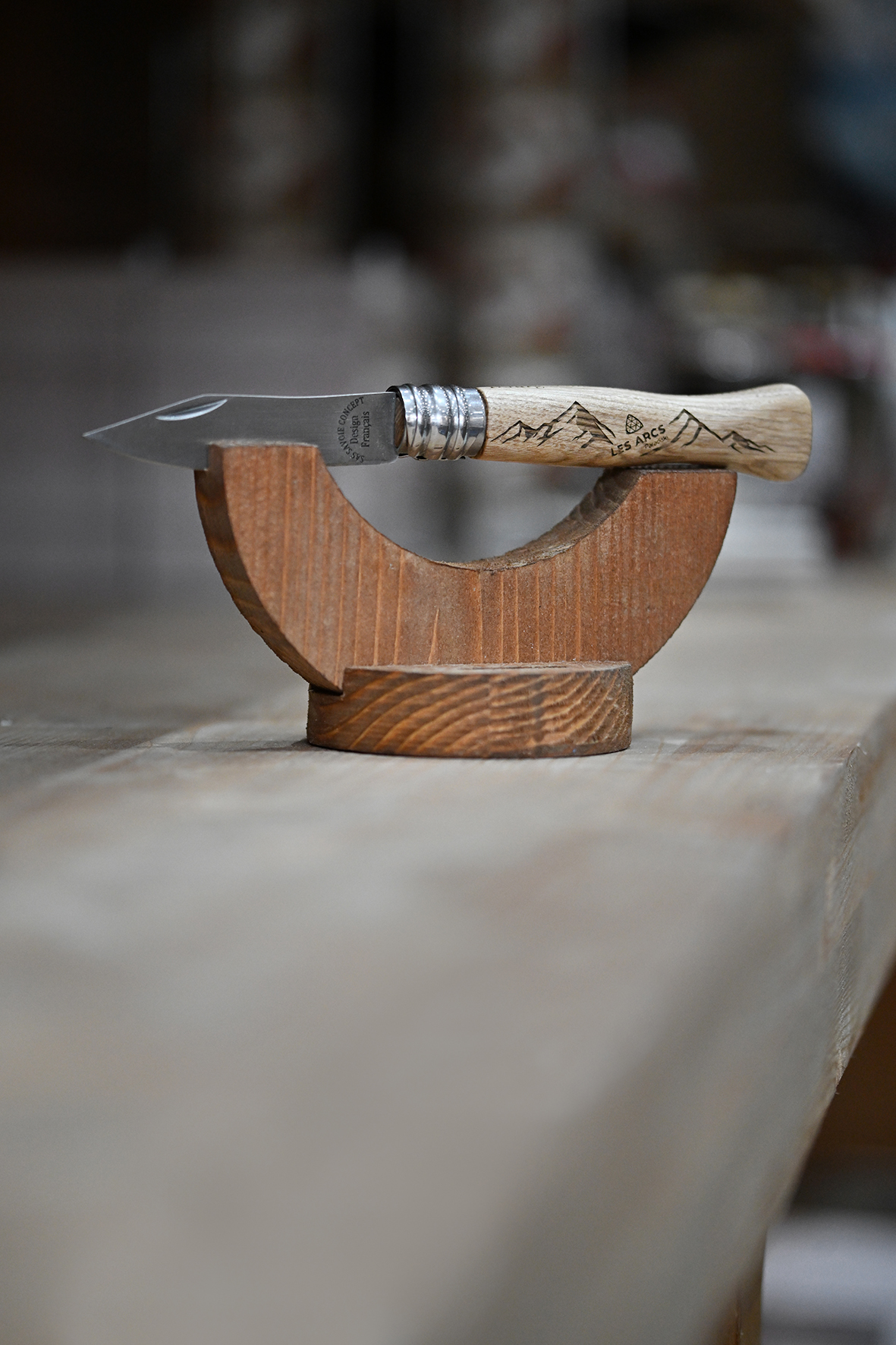 Gravure laser sur couteau de Souvenirs Savoyards Gravure laser sur couteau de Souvenirs Savoyards