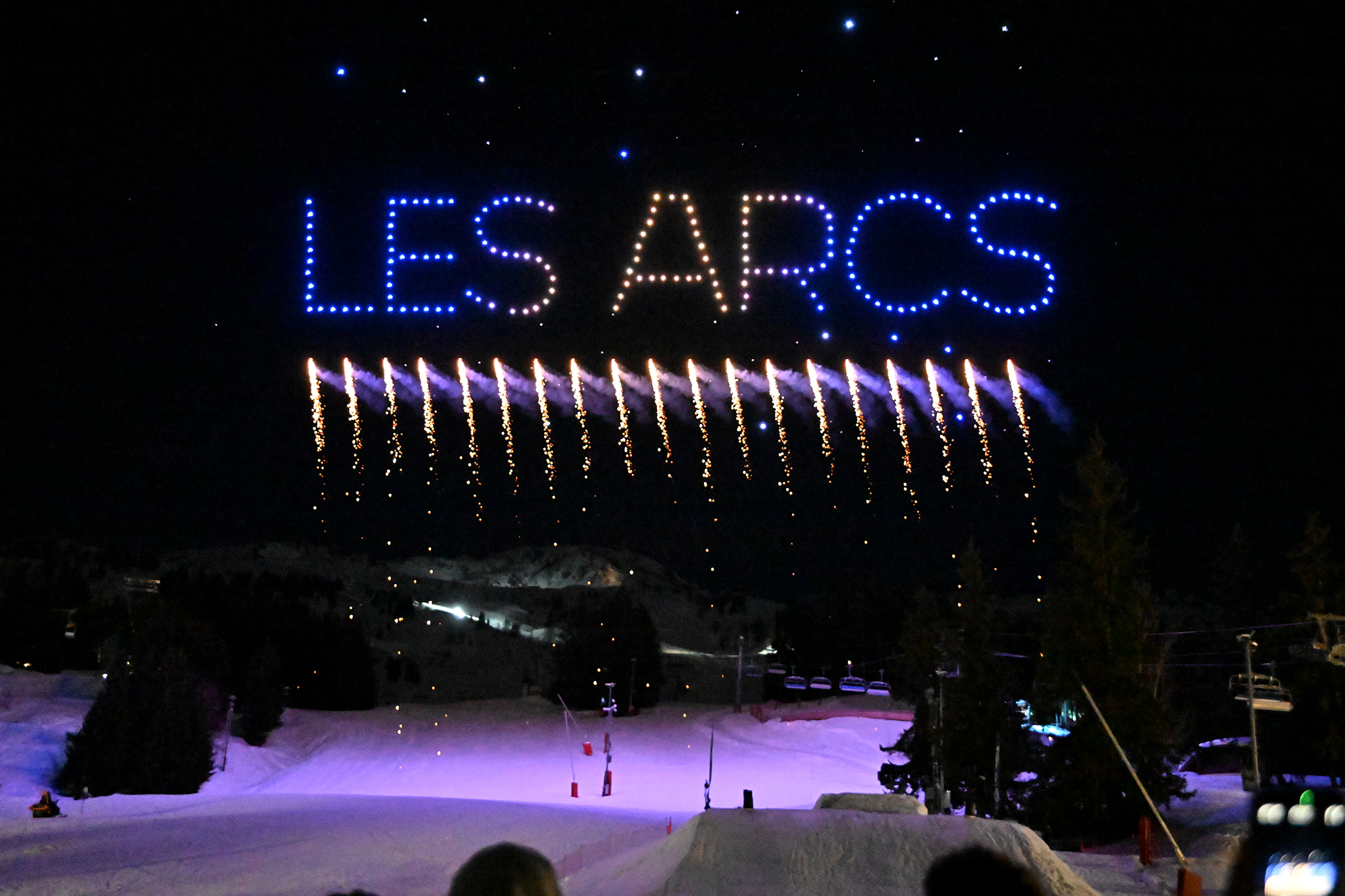 Spectacle de drones à Arc 1800